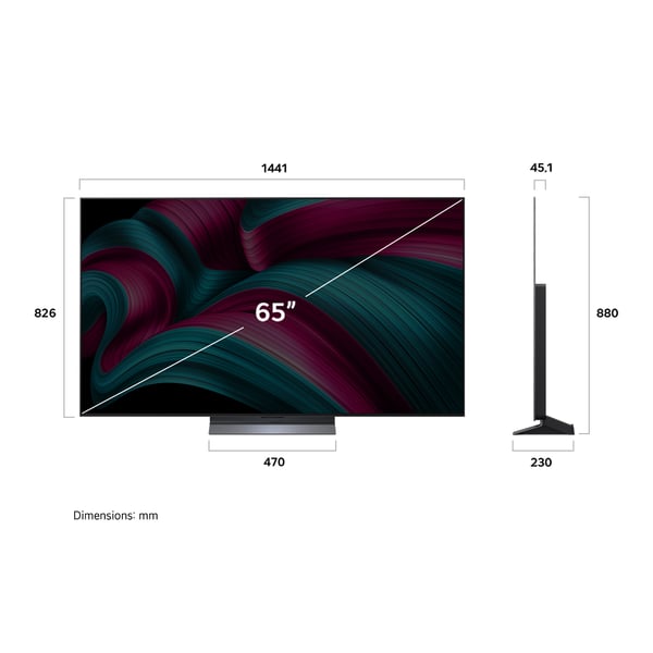 LG 65'' OLED evo C5 – 4K TV