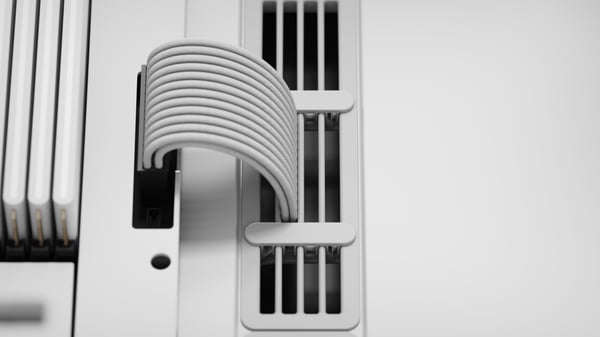 HAVN BF 360 Flow Mid Tower ATX-chassi, vit
