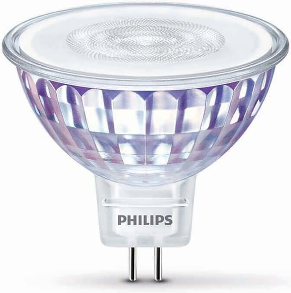 Philips Warm Glow LED MR16-pære, 12V, GU5.3, 2200-2700K, 345 lm