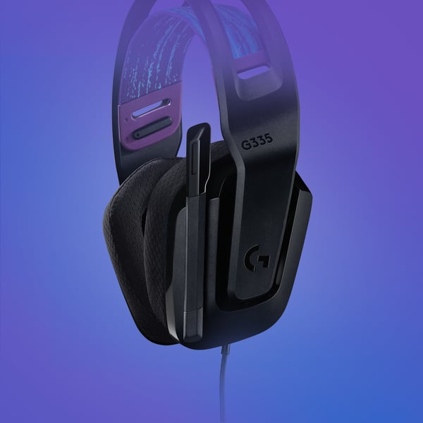 Logitech G335 -spilheadset, sort