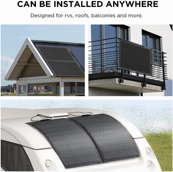 EcoFlow 100 W flexibel solpanel