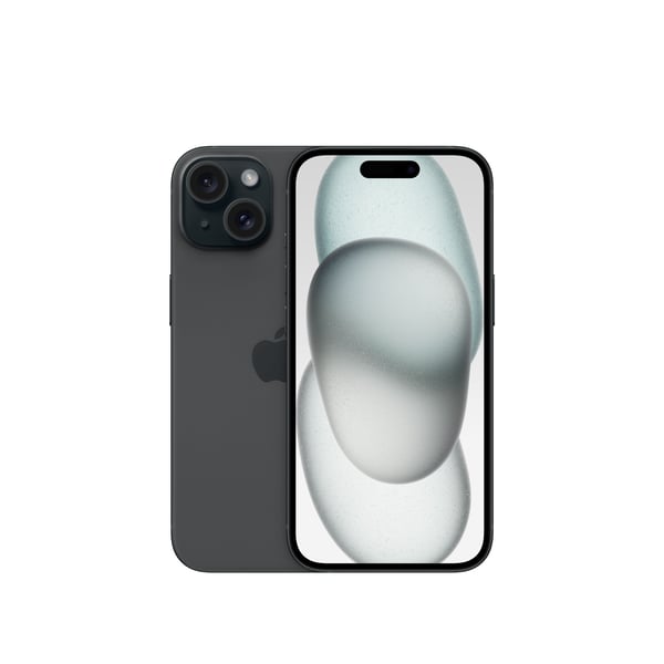 Apple iPhone 15 128 GB -telefon, svart (MTP03)