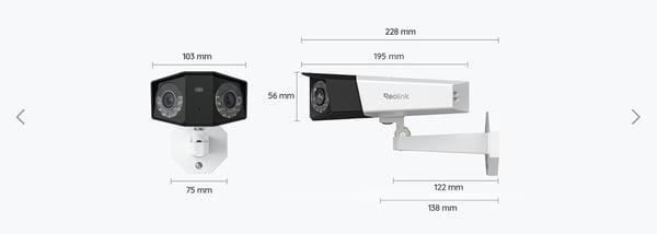 Reolink Duo 3 PoE -övervakningskamera för inomhus- och utomhusbruk