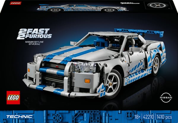 LEGO Technic 42210 2 Fast 2 Furious Nissan Skyline GT-R (R34) bil