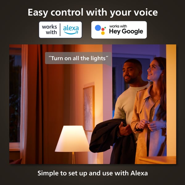 Philips Hue White and Color Ambiance Ljuskrona lampa, E14 P45