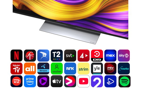 LG 48'' OLED evo G5 – 4K TV med stativ