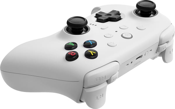 8BitDo Ultimate 2 Wireless 2.4G spelkontroll, PC, vit