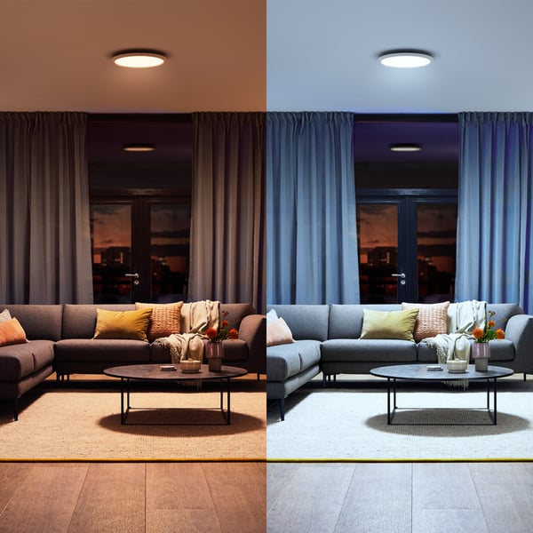 Philips Hue Aurelle takplafond 21 W, 2000-6500K, 2450 lm, rund, vit S