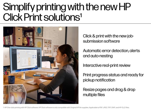 HP DesignJet T870 storformatsskrivare, 61 cm