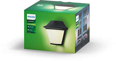 Philips Serres væglampe sort, E27