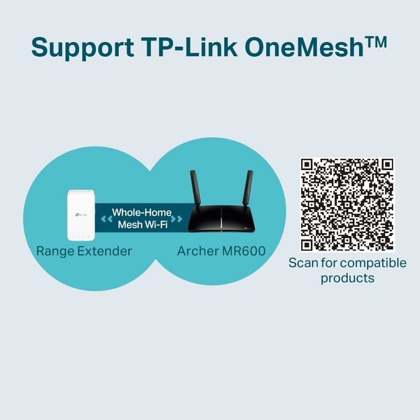 TP-LINK Archer MR600 -4G+ LTE-modem og WiFi-router