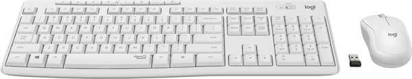 Logitech MK295 -tangentbord och mus, vit
