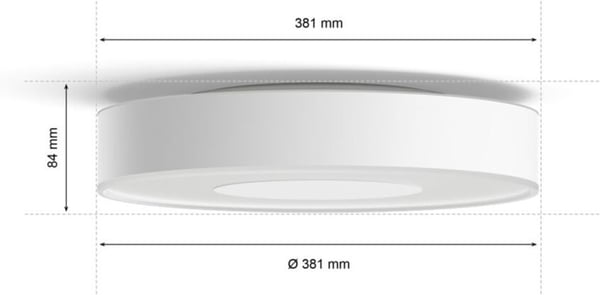 Philips Hue Xamento M -smart taklampa, vit