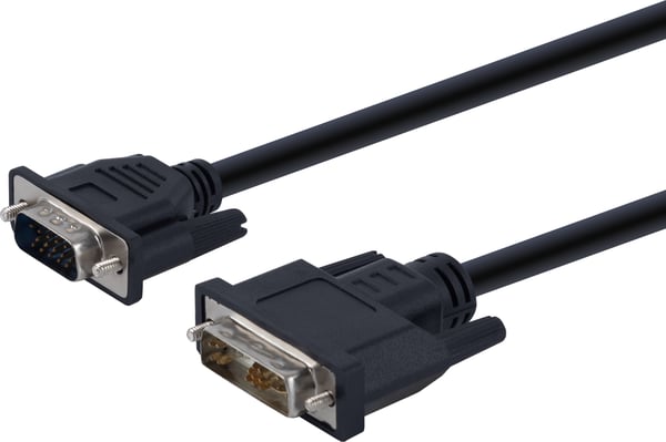 Fuj:tech DVI - VGA -adapterkabel, 1m