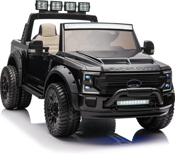 Ford Duty F450 -elbil, svart