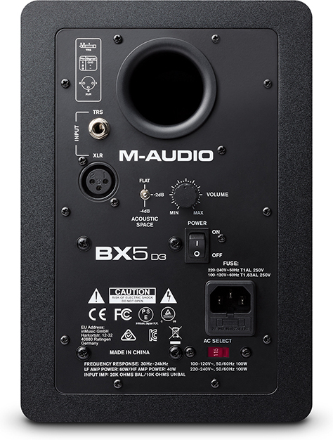 M-Audio BX5 D3 2-vägs-monitor, 1 st, svart