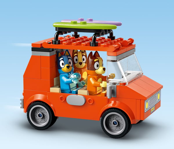 LEGO Bluey 11202 Blueys familjs bilutflykt till stranden