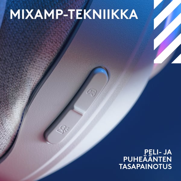 Logitech G Astro A20X trådlösa spelhörlurar, vit