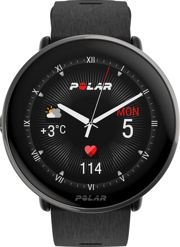 Polar Ignite 3 Titanium sportsur, sort