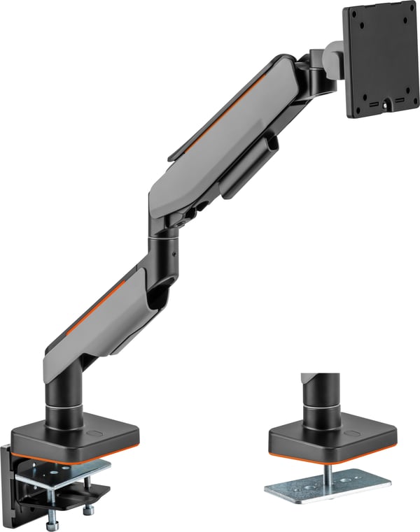 Mozi Heavy Duty Gaming -skärmstativ, matt svart-grå