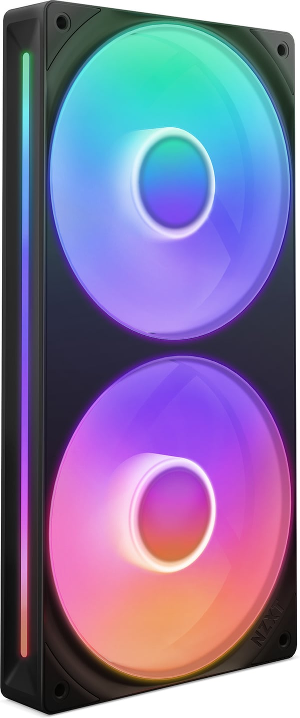 NZXT F240 RGB CORE-fläkt, 2 * 120 mm, svart