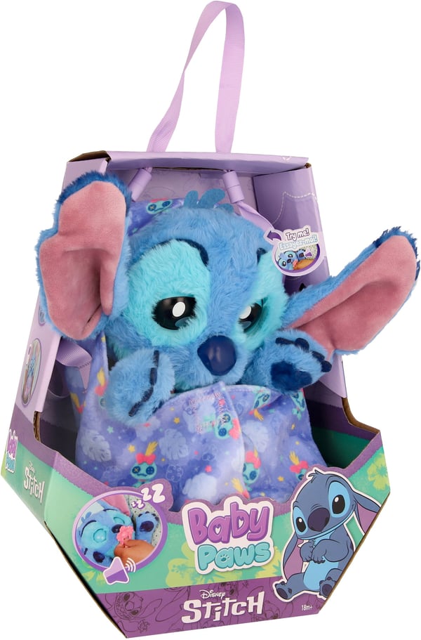 Baby Paws Stitch interaktivt krammedyr