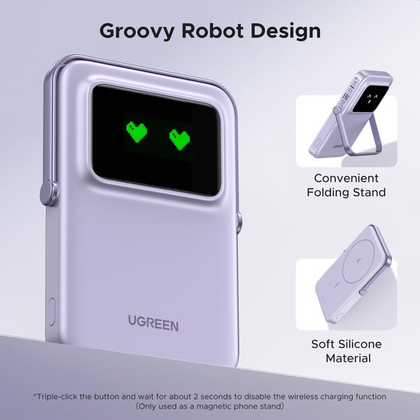 Ugreen Magnetisk trådlös powerbank, 5000 mAh