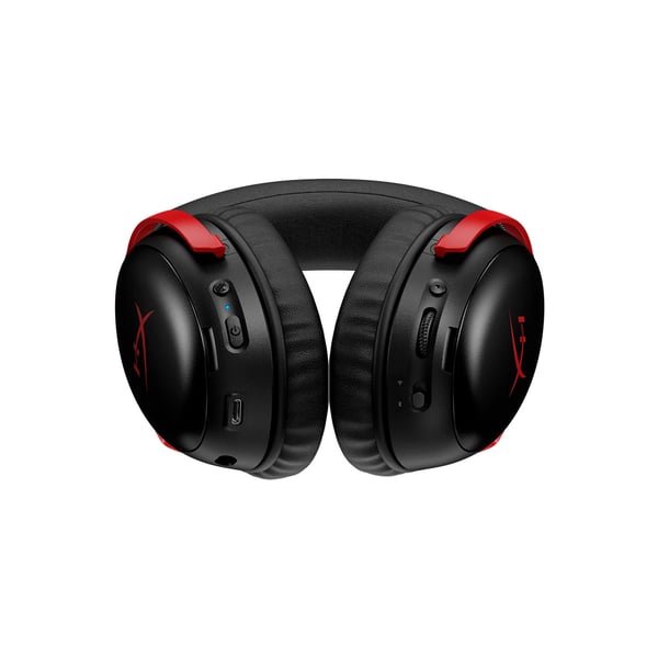 HyperX Cloud III S trådlösa spelhörlurar, svart/röd