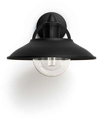 Philips Skarvandt fasadbelysning, svart, E27