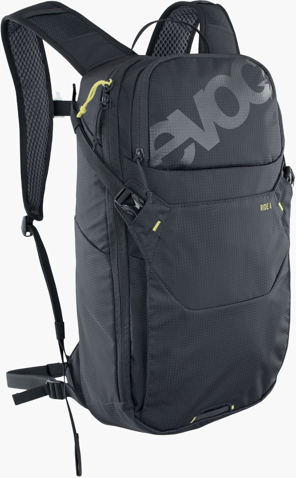 Evoc Ride-rygsæk, 8 l og 2 l drikkepose, sort