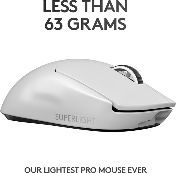 Logitech Pro X Superlight spillemus, hvid