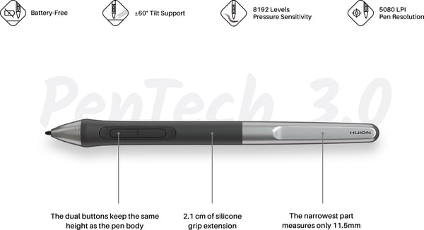 Huion Inspiroy 2 L H1061P ritplatta