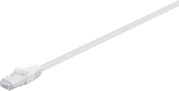 Fuj:tech CAT6A U/UTP -nätverkskabel, 10 m, vit