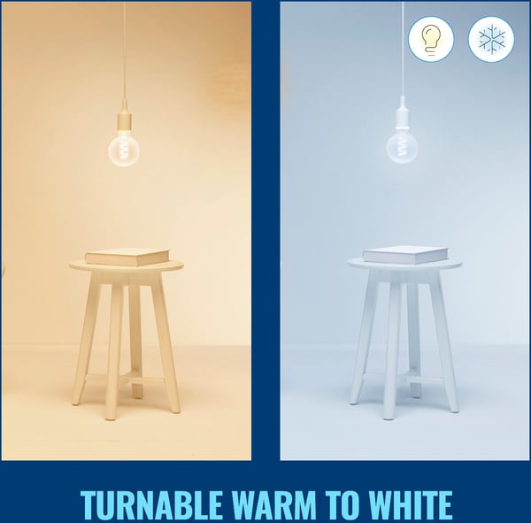 WiZ smartlampe, E27, G95, RGB, Wi-Fi, 2200-6500 K, 470 lm, 1 stk.