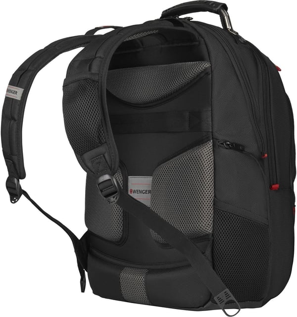 Wenger Pegasus Deluxe-rygsæk til bærbar computer på 16", sort