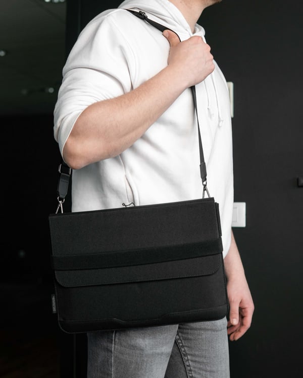 Deltahub Formo 3in1 Laptop Bag 14" - bärbar datorväska, svart