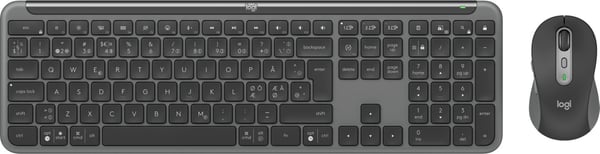 Logitech MK950 Signature Slim -näppäimistö ja hiiri, harmaa