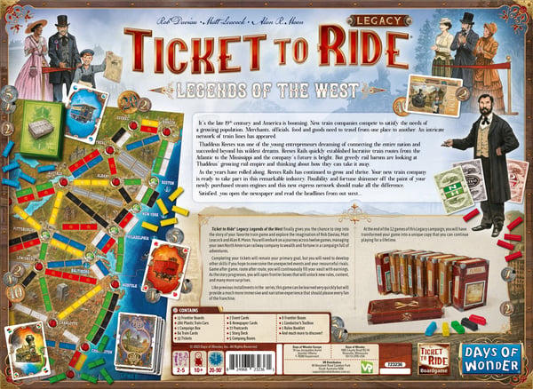 Ticket to Ride Legacy: Legends of the West -brädspel