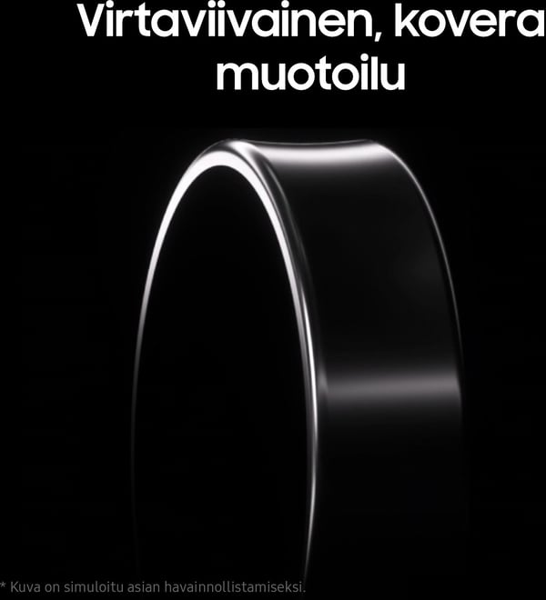 Samsung Galaxy Ring smartring, Titanium Silver, storlek 12