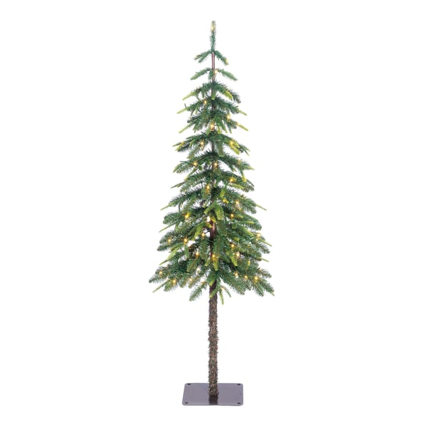 Lodge fat julgran med ljus, 155 cm
