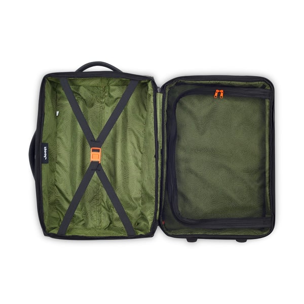 Delsey Jeep JS006B Trolley Duffle resväska, 55 cm, svart