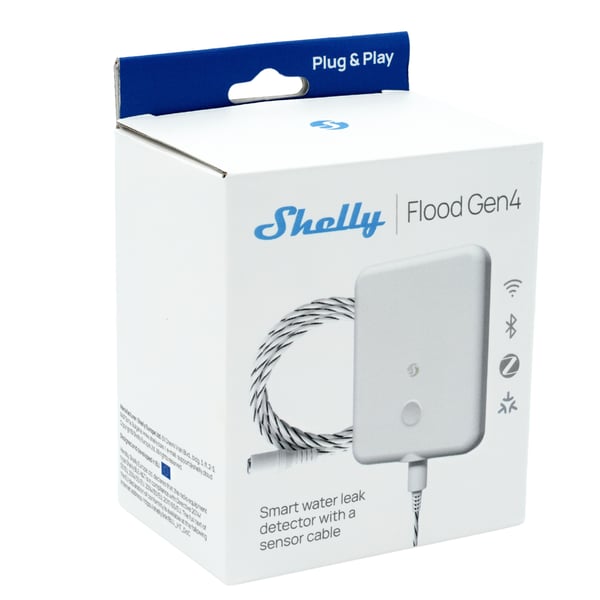 Shelly Flood Gen4 vattensensor, vit