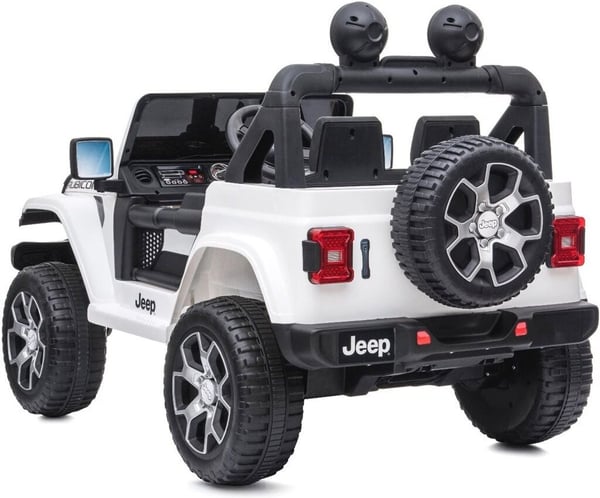 Jeep Wrangler Rubicon 12V -elbil, vit