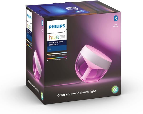 Philips Hue Iris vit & färgambiance -smart bordslampa, vit, BT, 570 lm