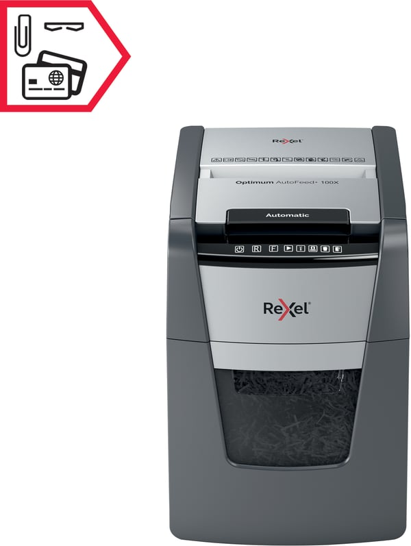 Rexel Optimum 100X automatisk papirklipper, P4
