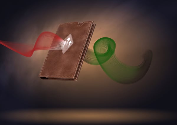 Exentri Miniwallet -plånbok, hasselnöt