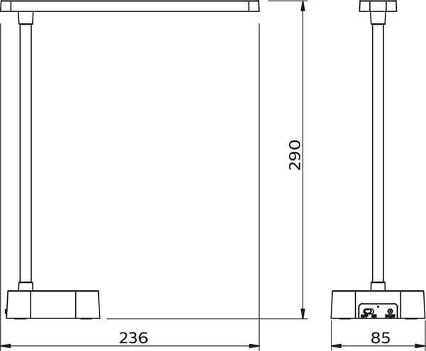 Philips Tilpa DSK212 -skrivbordslampa, vit