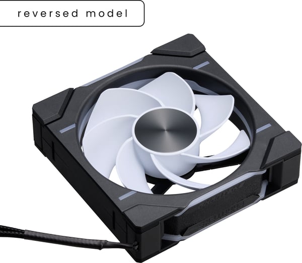 Phanteks D30-120 Omvendt Luftstrøms D-RGB PWM Blæser, sort, 120 mm, 3 stk.