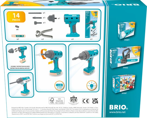 BRIO Builder 34600 - Byggsats skruvmejsel