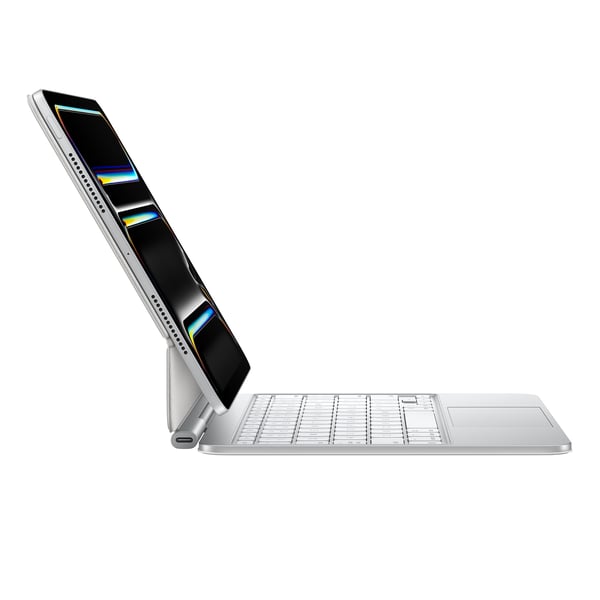 Apple Magic Keyboard för 11" iPad Pro (M4) - tangentbord och skydd, vit (MWR03)